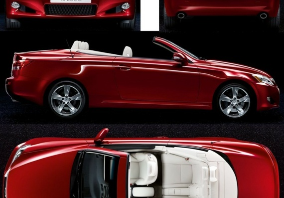 Lexus IS 250C (2010) (Лексус ИС 250C (2010)) - чертежи (рисунки) автомобиля